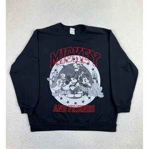 Disney Mickey And Friends Sweatshirt Womens 1X Crewneck Pullover Cartoon Cute